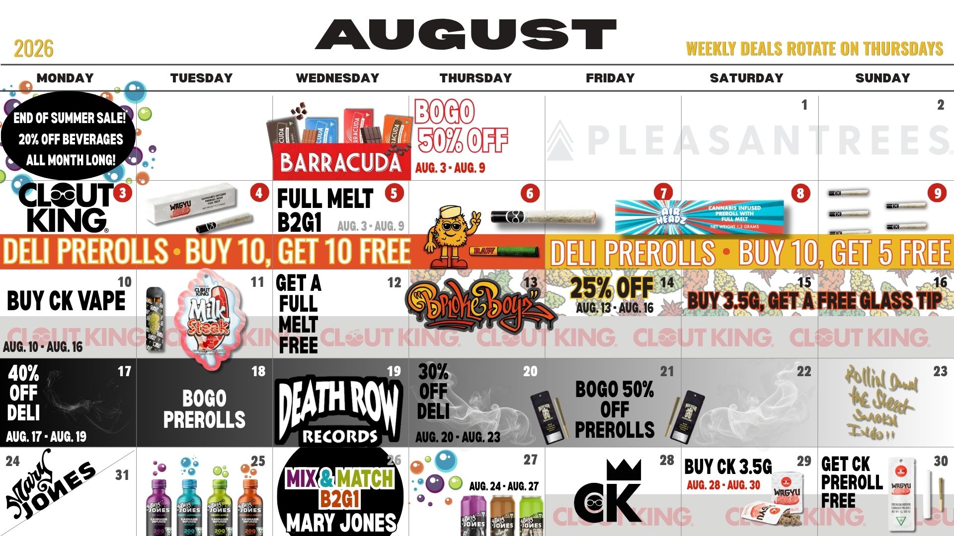 August discount calendar web image