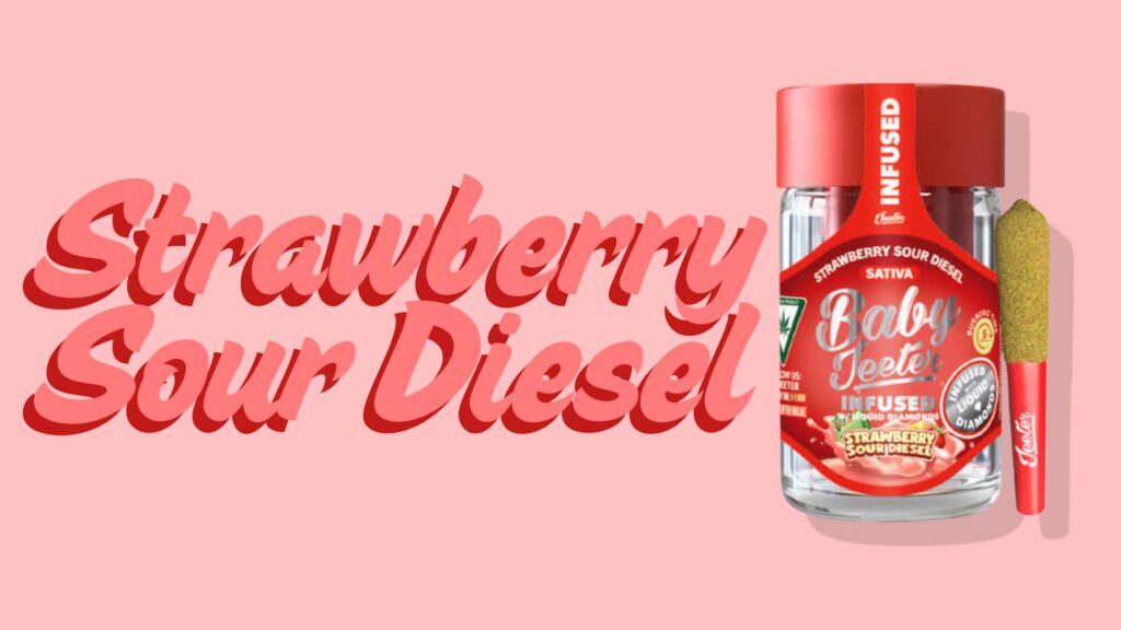 Baby Jeeter Strawberry Sour Diesel infused pre-roll 5-pack